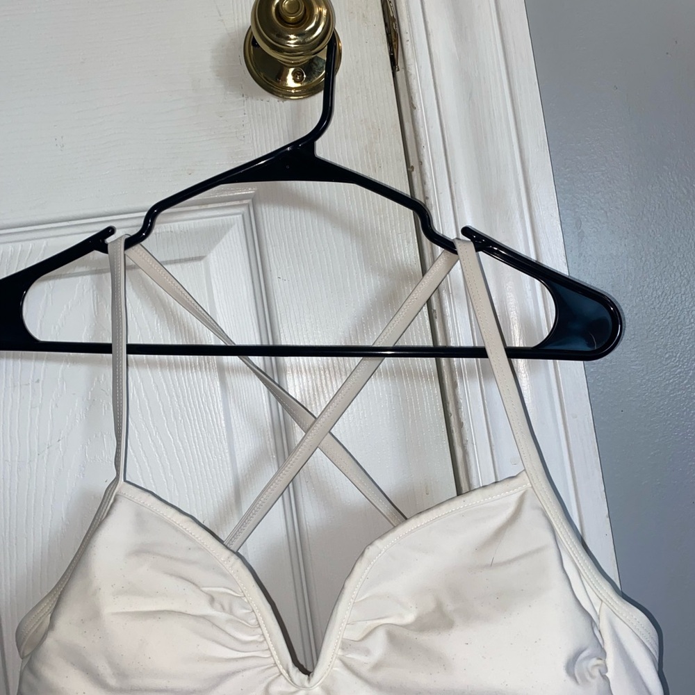 Elegant Cream Strappy Top